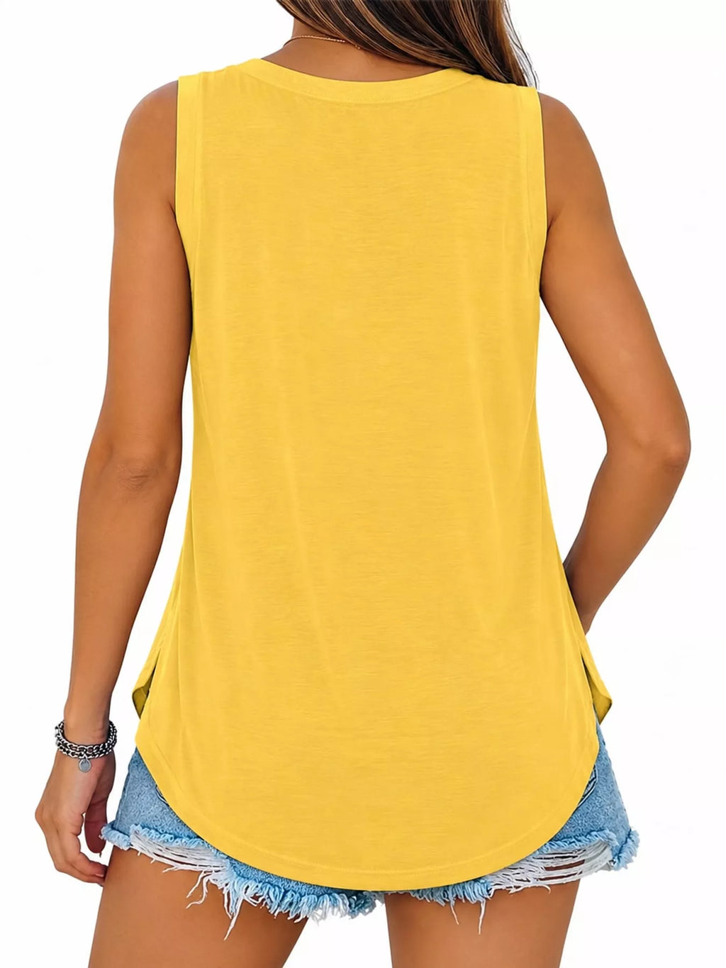 V-Neck Casual Loose Fit Tank Top