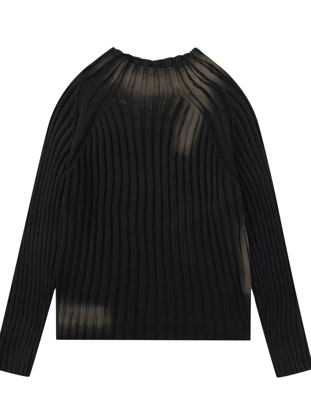 Men's Ribbed Knit Long Sleeve Sweater