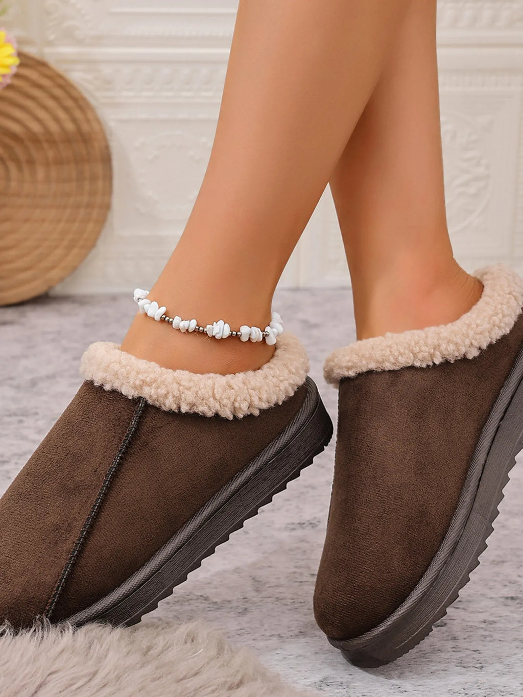 Cozy Faux Fur Lined Slippers