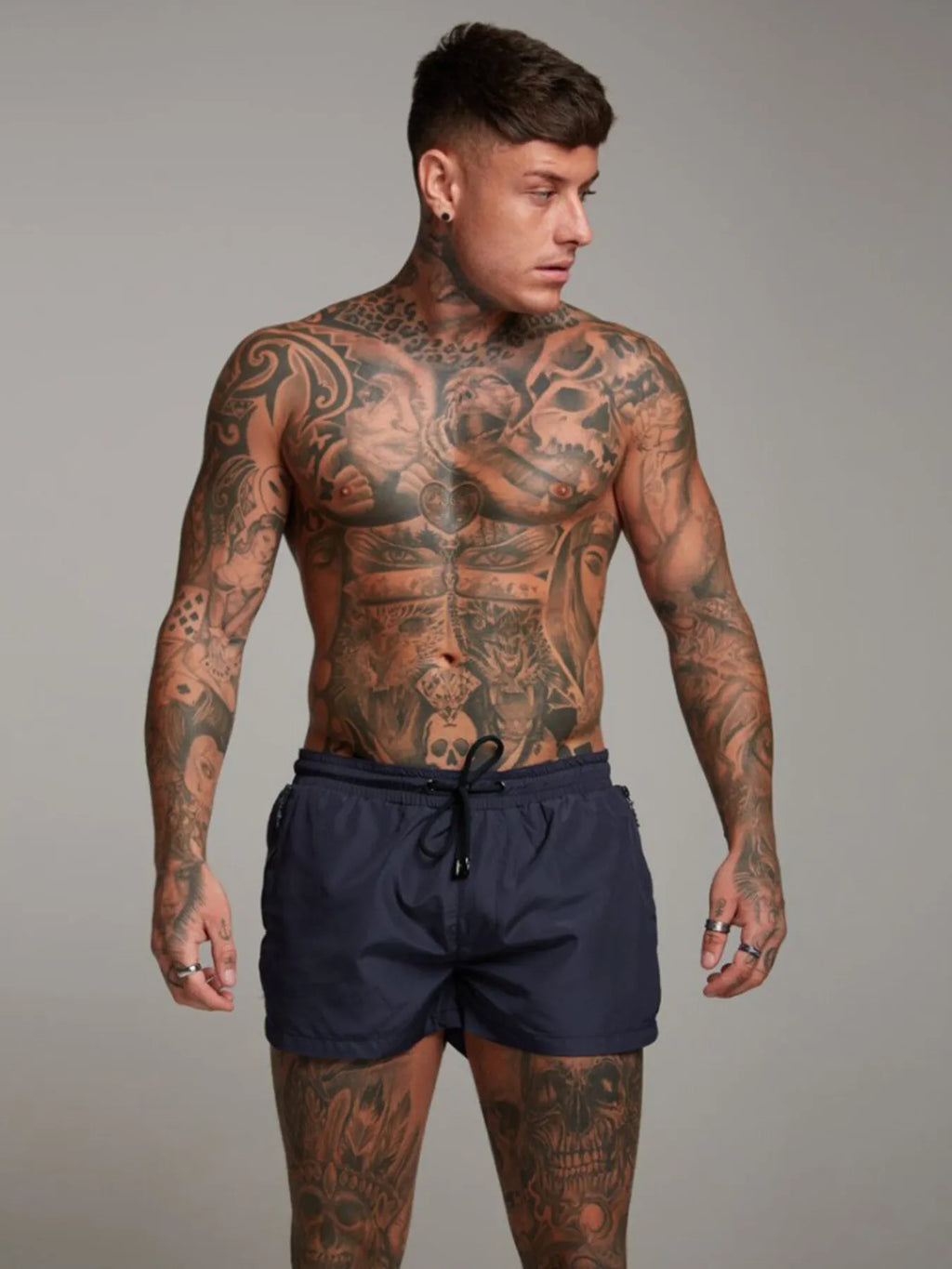 Men’s Plus Active Drawstring Shorts with Pockets