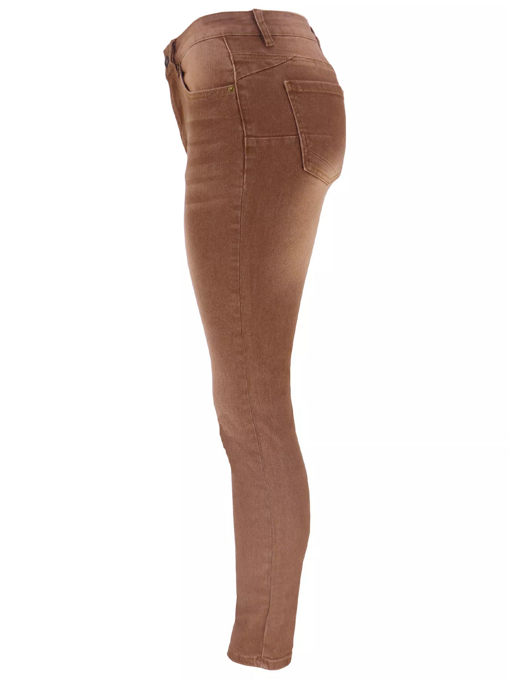 High-Waisted Slim-Fit Jeans