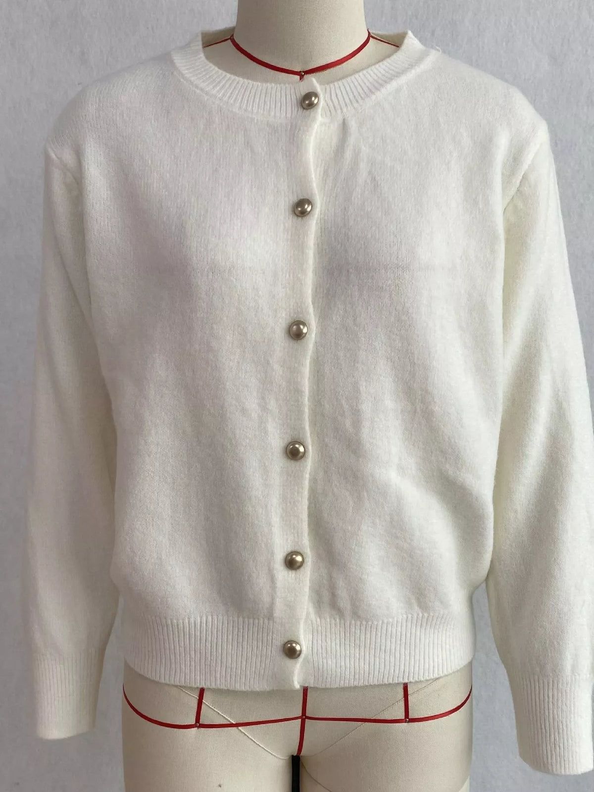Classic Button-Down Knit Cardigan