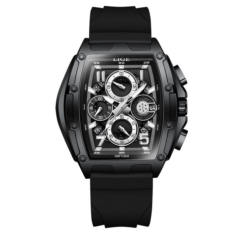 Men's Multifunctional Waterproof Calendar Watch