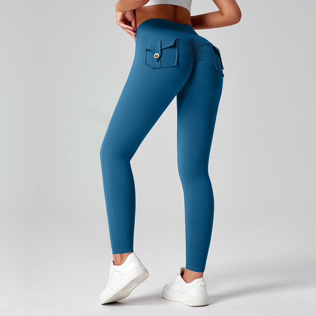 Fitness Yoga Pants For Women High-waisted Butt-lifting Stretchy Form-fitting Workout Tights
