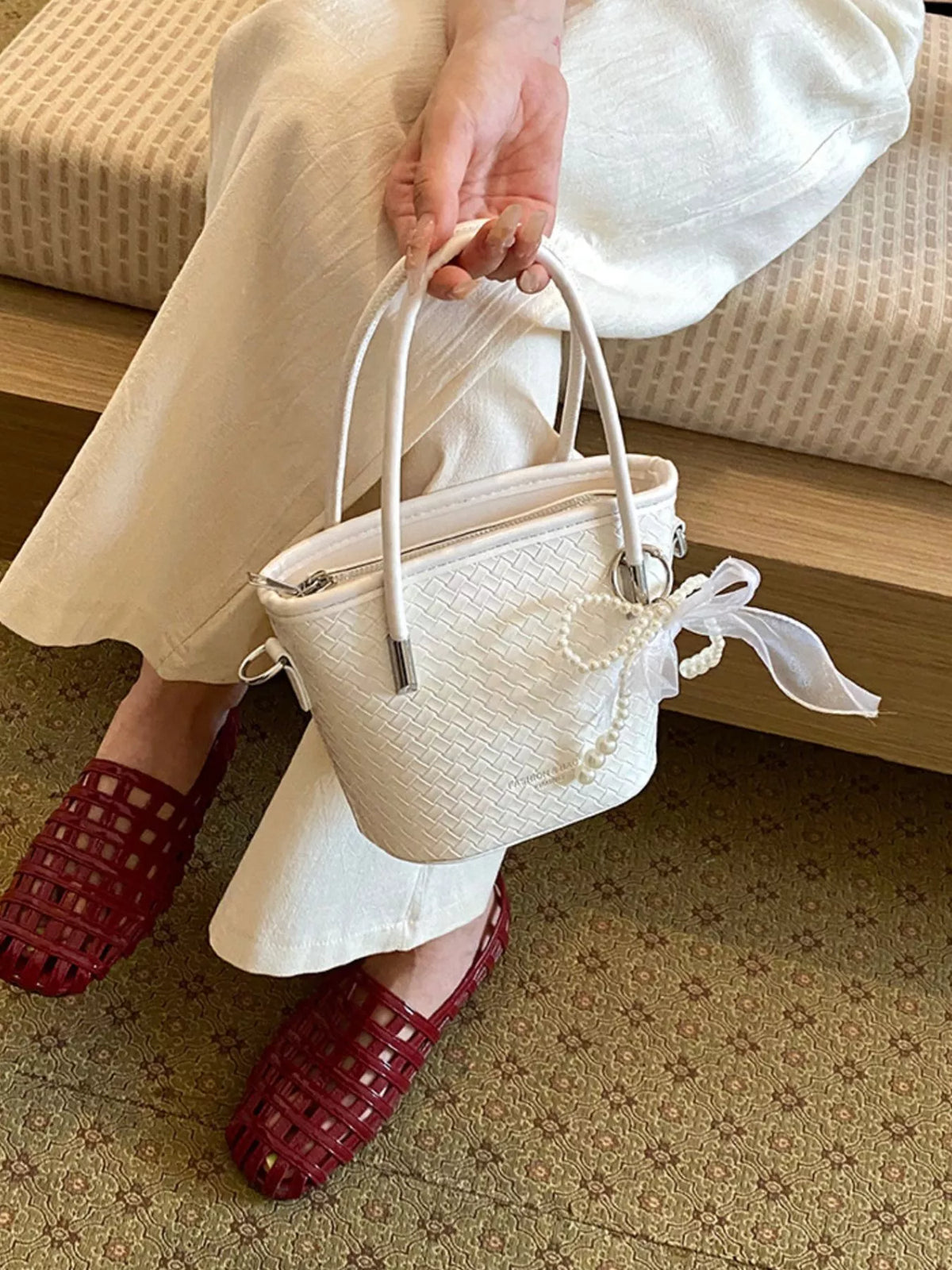 Textured Bucket Crossbody Bag