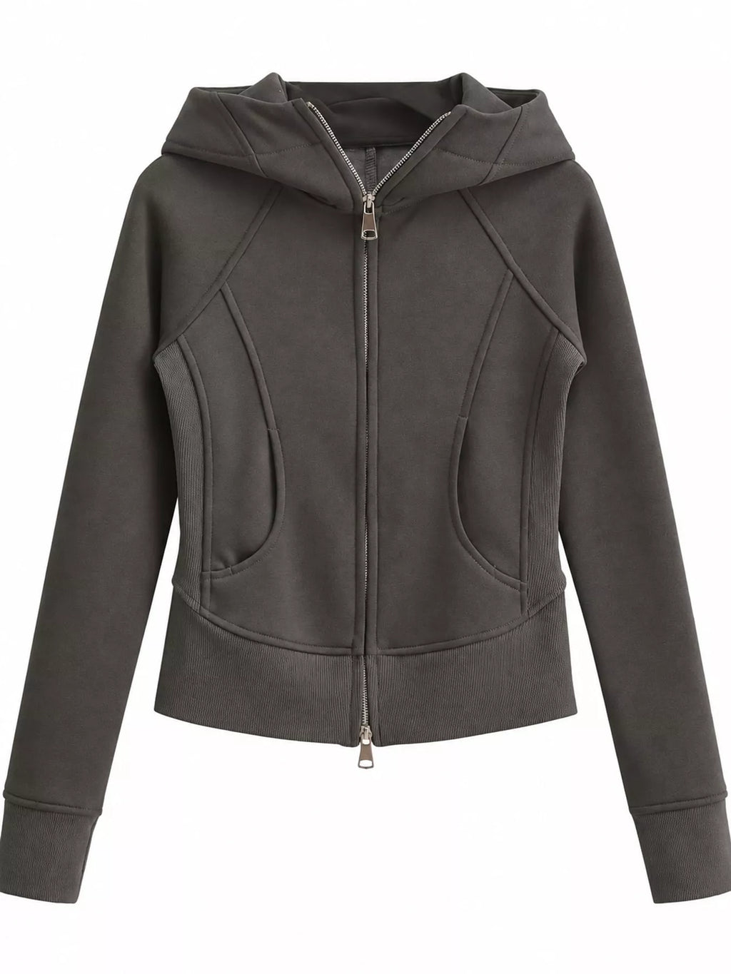 Slim-Fit Full-Zip Hoodie