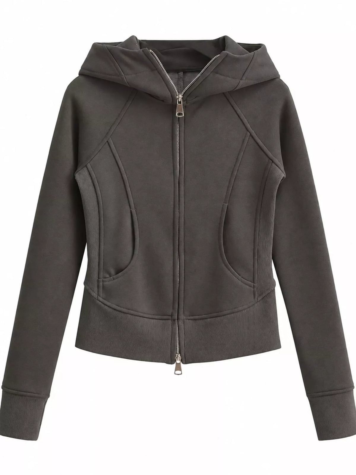 Slim-Fit Full-Zip Hoodie