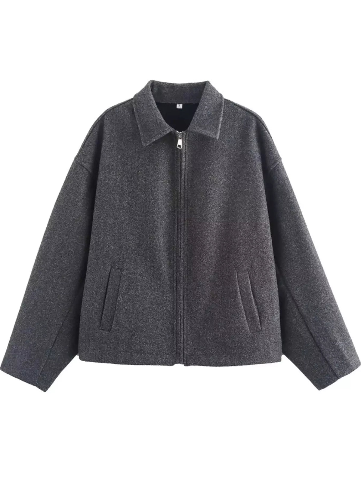 Zip Up Cropped Jacket