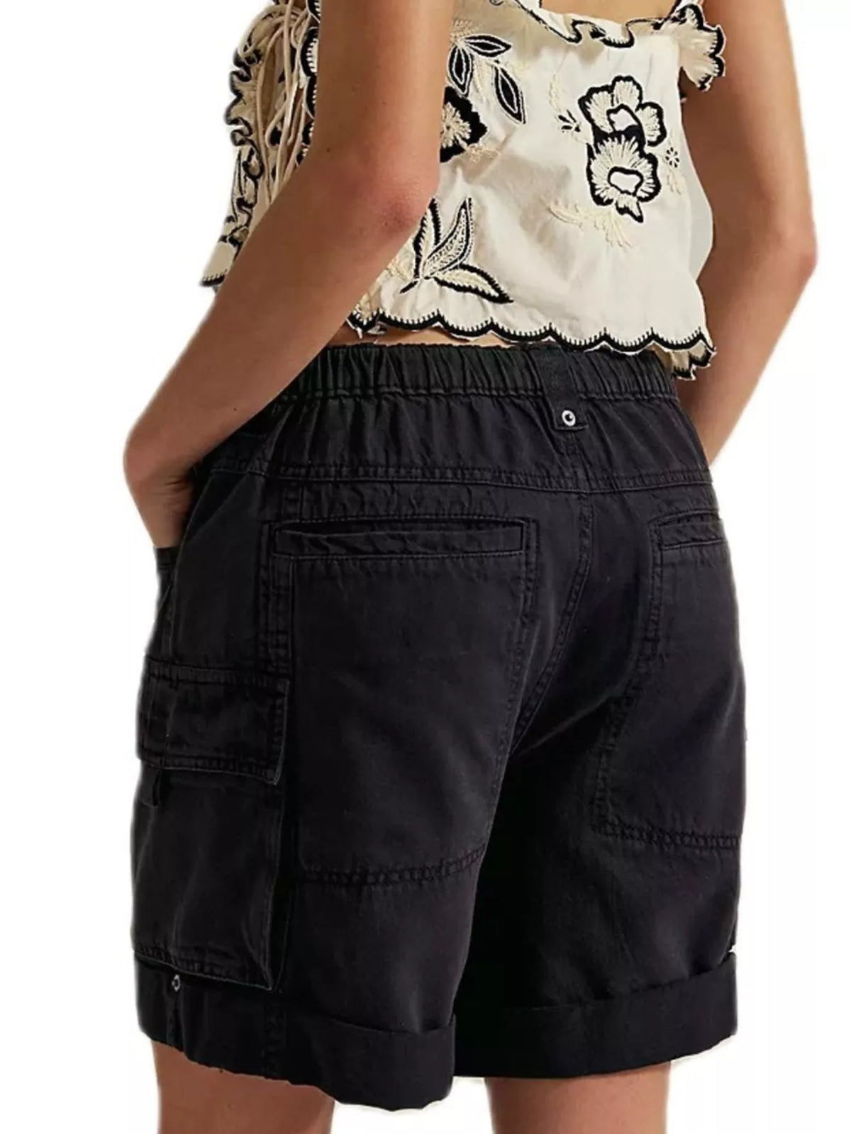Drawstring Cargo Shorts
