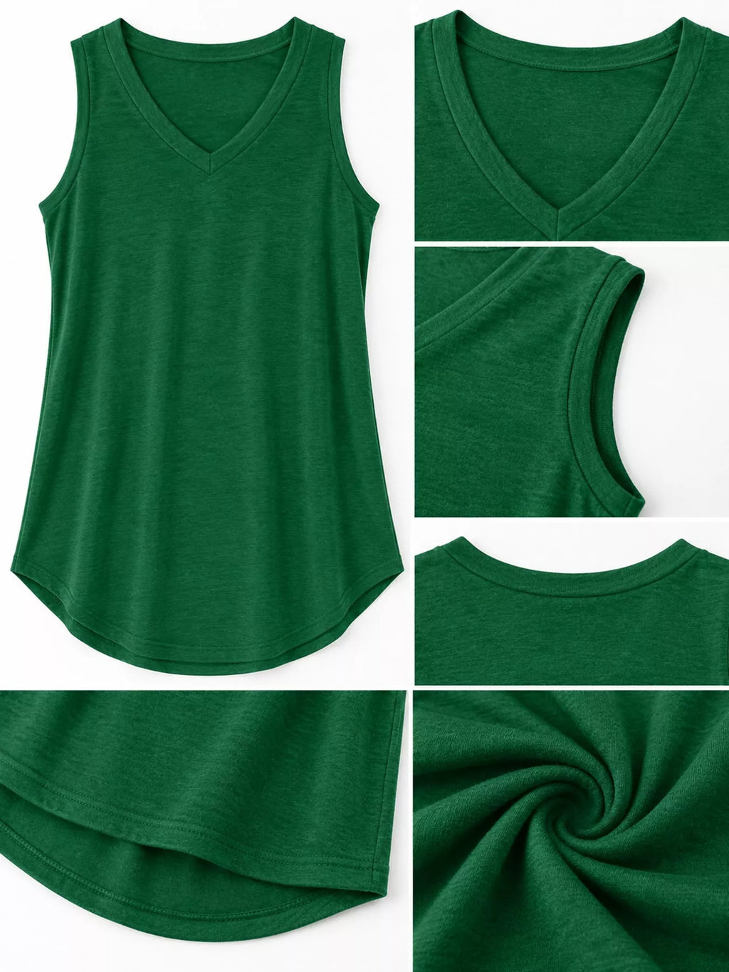 V-Neck Casual Loose Fit Tank Top
