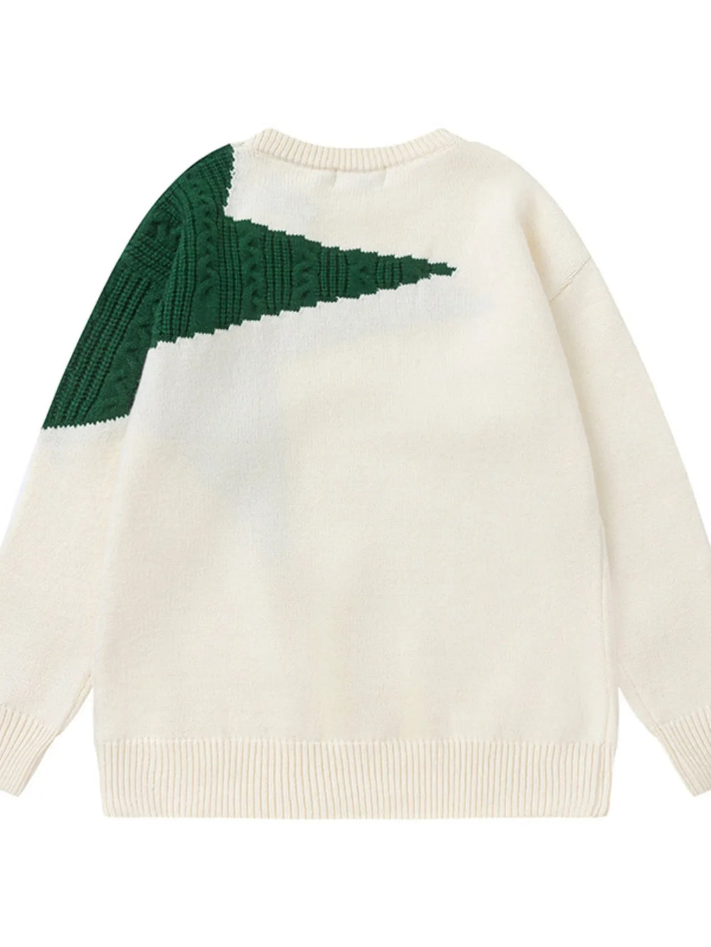 Men's Oversized Star Pattern Knit Sweater