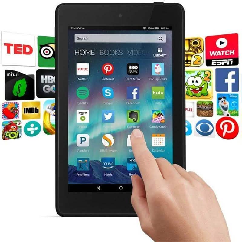 Amazon Kindle Fire HD 6 Tablet, 6" HD Display, Wi-Fi, 16 GB (Refurbished)