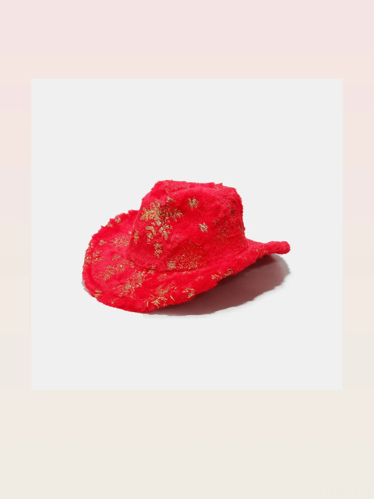 Fuzzy Snowflakes Polyester Hat