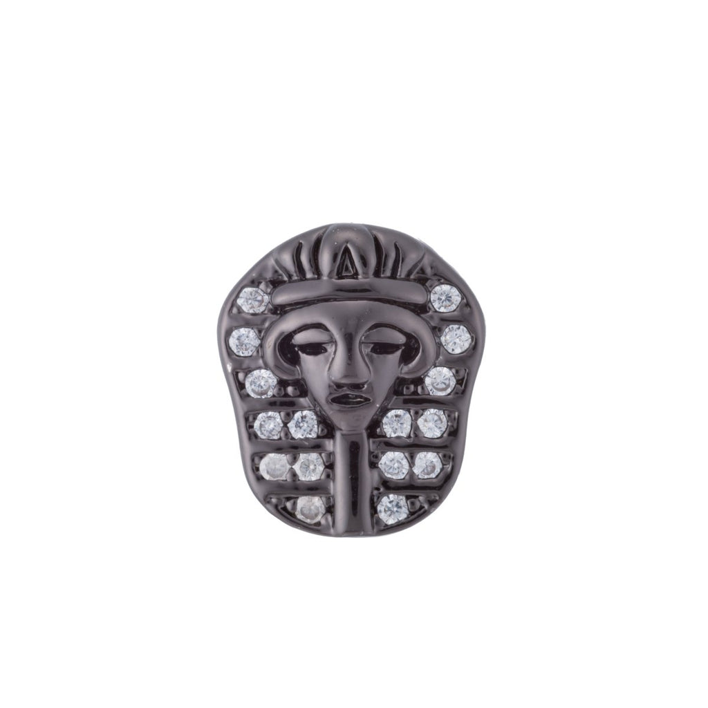 Gold Filled Micro Paved Ancient Egyptian Pharaoh Egyptian Headdress Bead | B-057