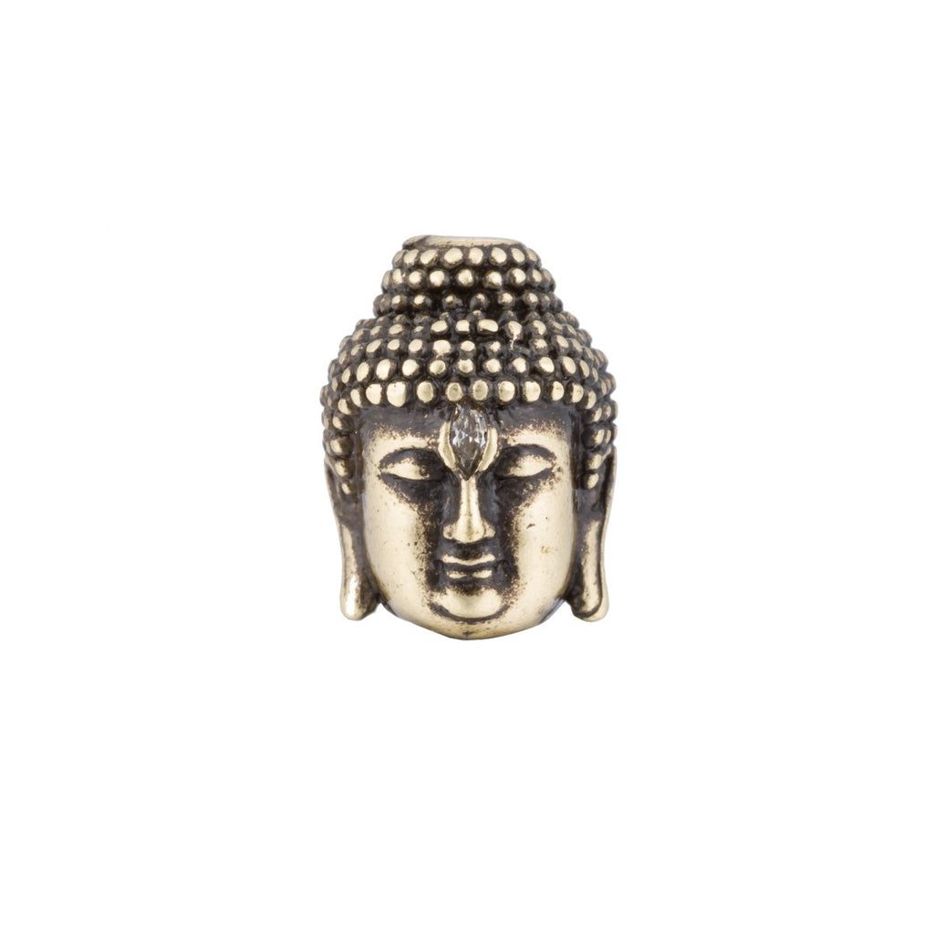 Gold / Silver / Rose Gold Meditation Buddha Head Spacer Beads | B-027