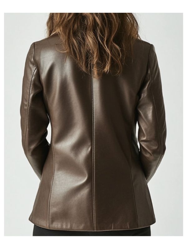 Grace Women's Brown Leather Jacket
