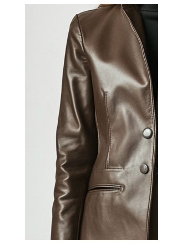 Grace Women's Brown Leather Jacket