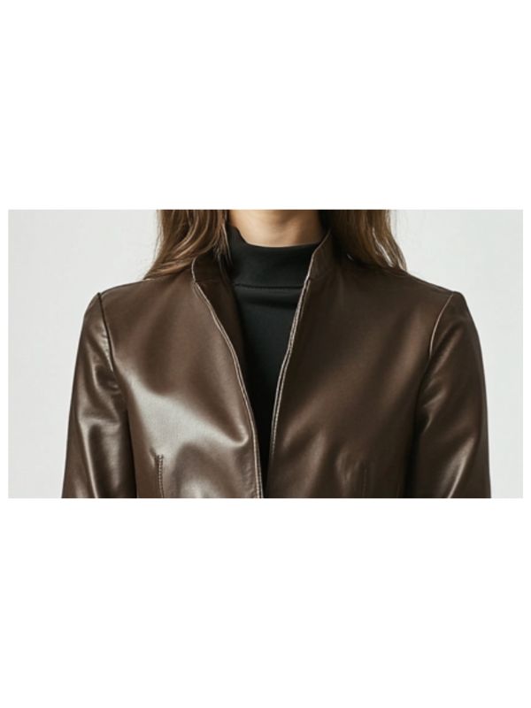 Grace Women's Brown Leather Jacket