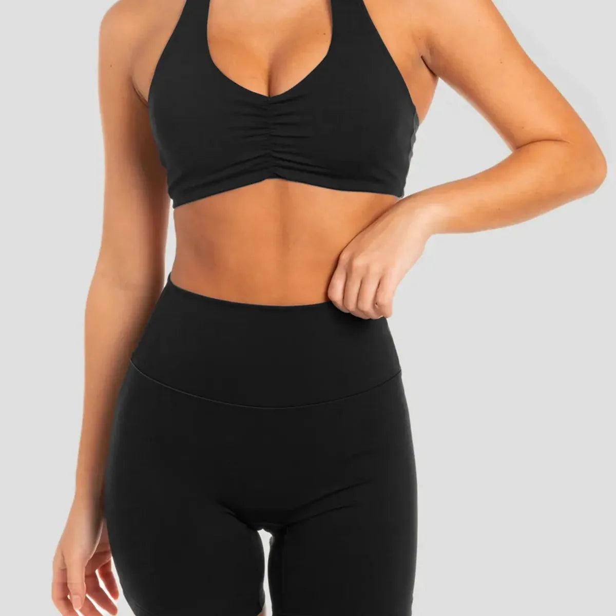 Halter Neck Cami and Shorts Active Set