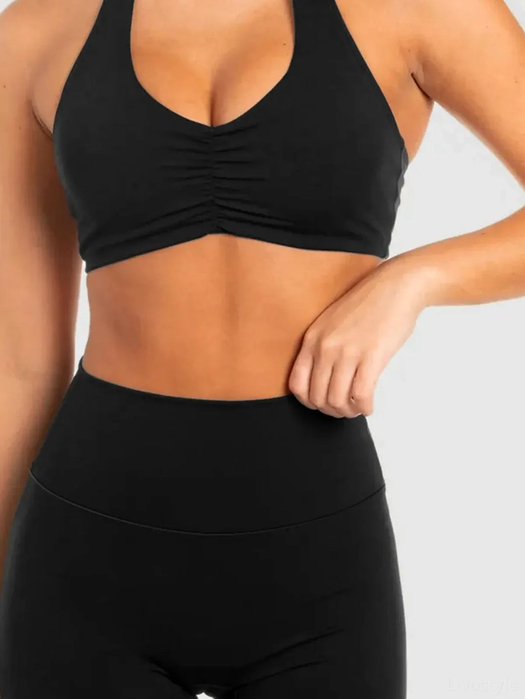Halter Neck Cami and Shorts Active Set