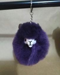 Happy Alpaca Face Keychain