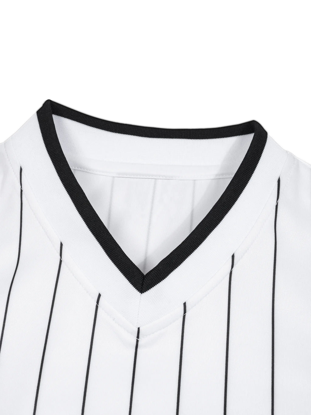 Loki & Ivy Unisex Striped Loose V-Neck T-Shirt
