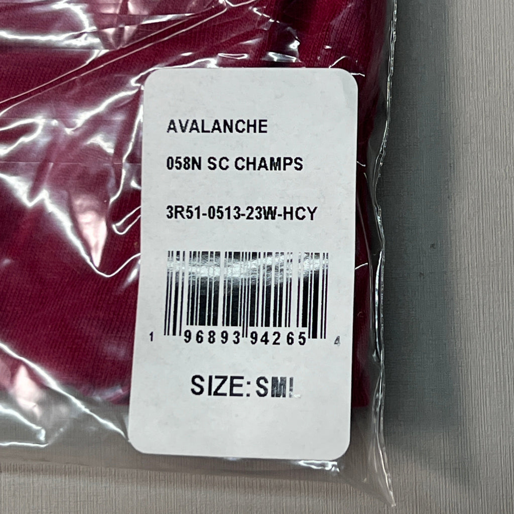 FANATICS 2022 Stanley Cup Champions Colorado Avalanche Long Sleeve T-shirt Sz S Burgundy 058N SC Champs (New)