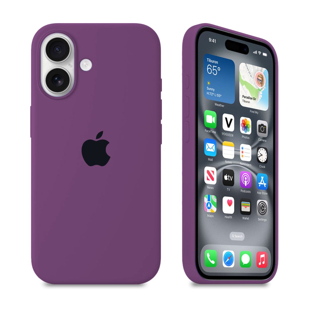 iPhone Silicone Case (Eggplant)