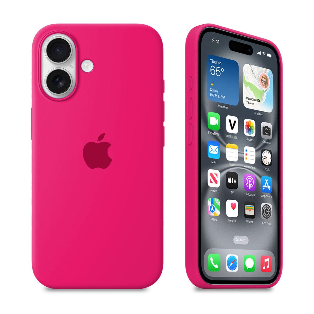 iPhone Silicone Case (Firefry Rose)
