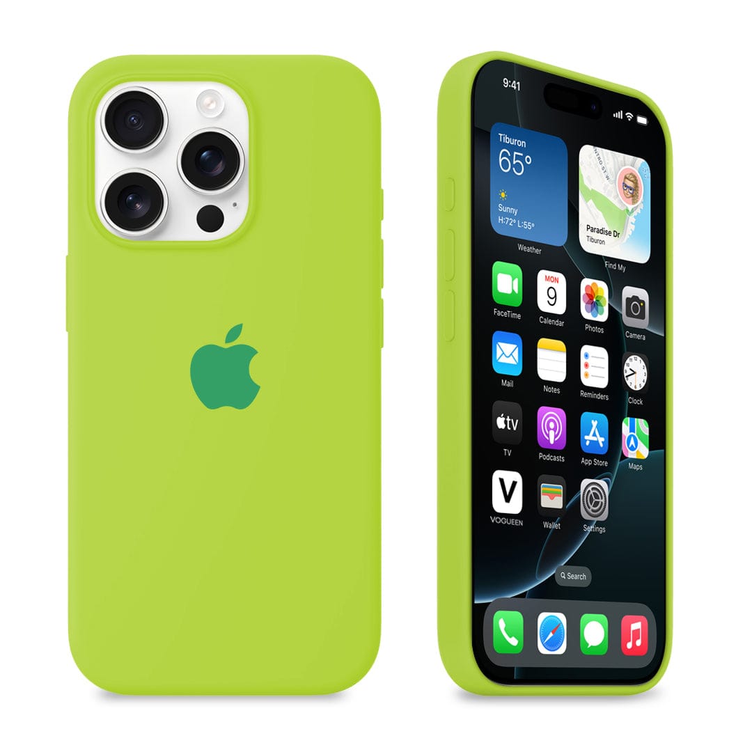 iPhone Silicone Case (Fluorescent Green)