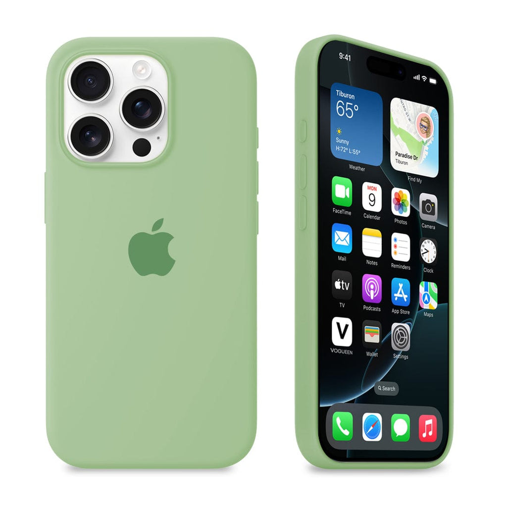 iPhone Silicone Case (Matcha Green)