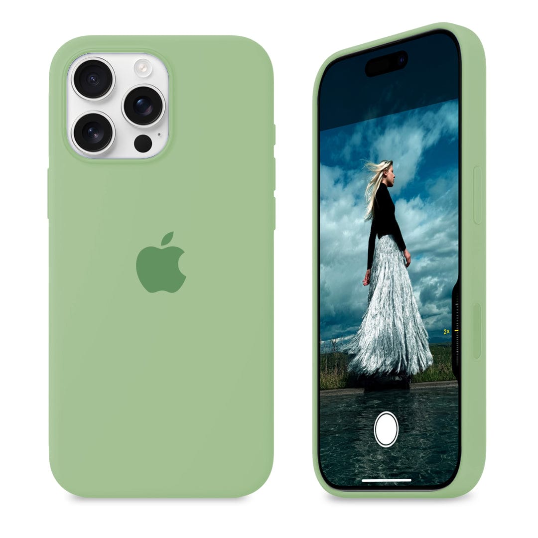 iPhone Silicone Case (Matcha Green)