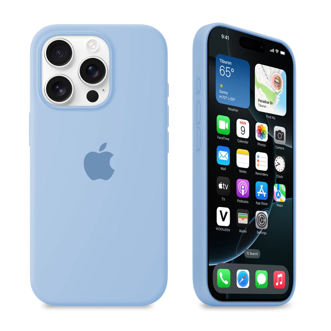 iPhone Silicone Case (Sky Blue)