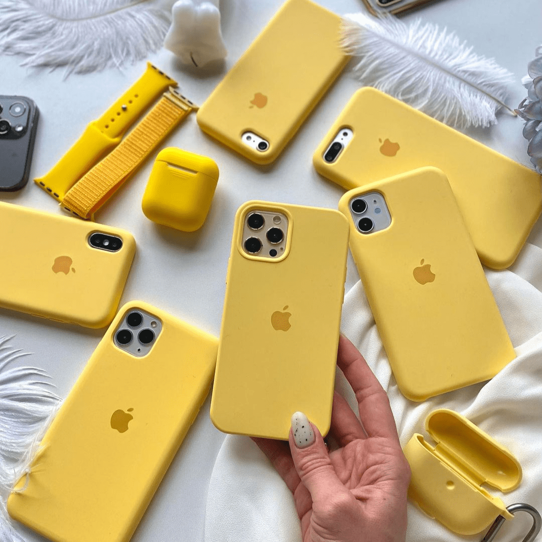 iPhone Silicone Case (Yellow)