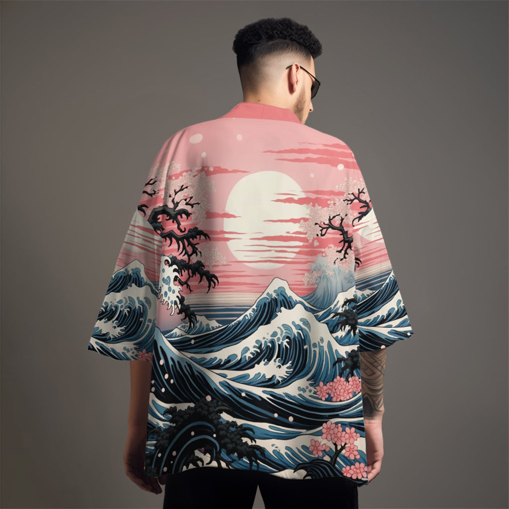 K30 Sunset Sea Kimono