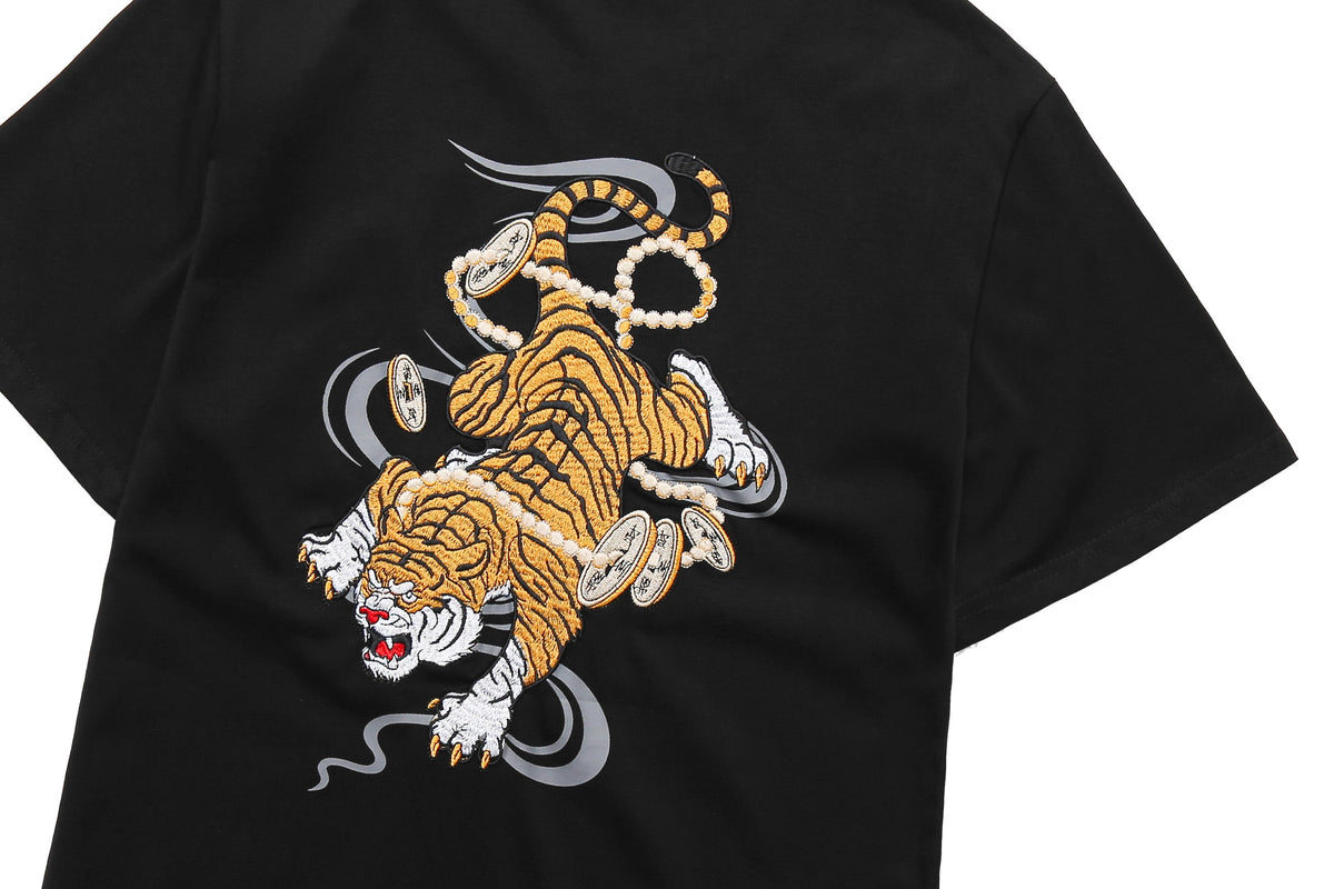 KH5398 Rich Tiger Embroidery Tee