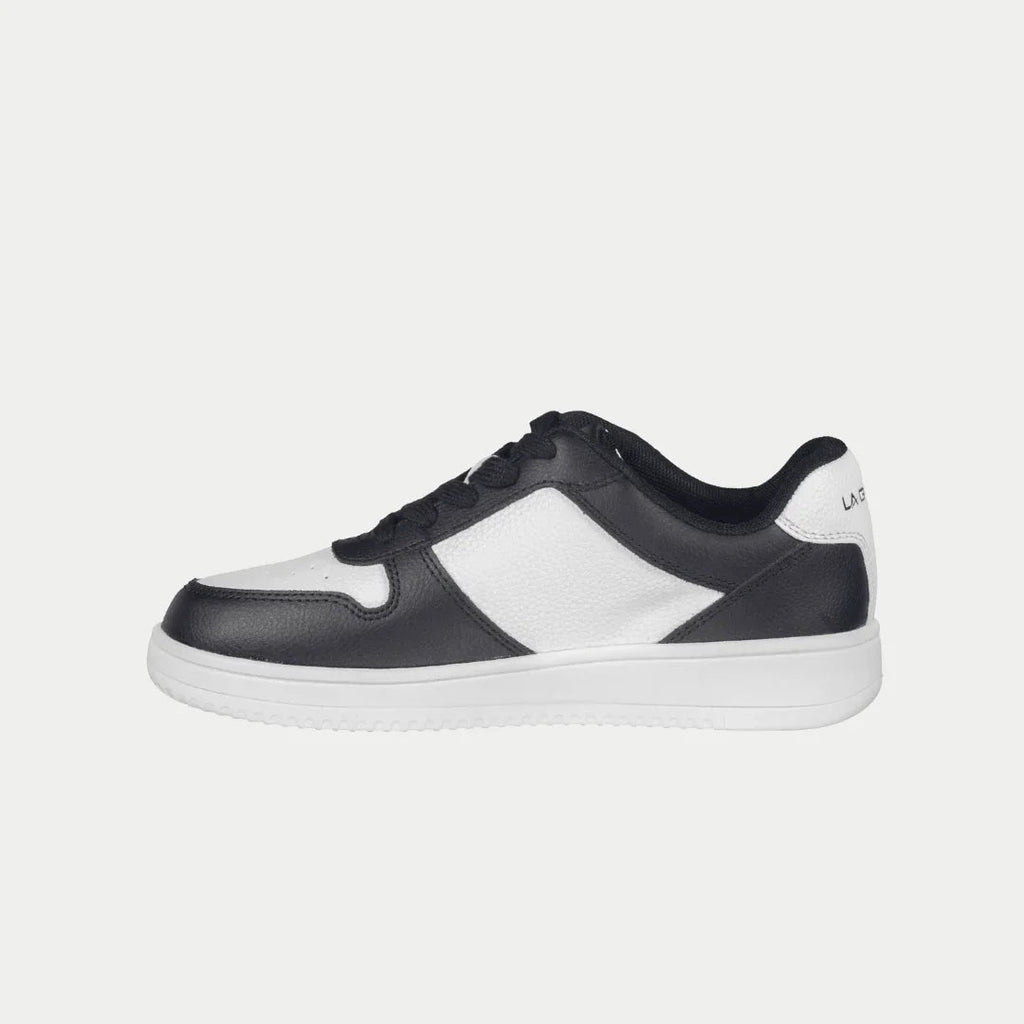 LA Gear Kids Edge Lowtop | Black x White Logo