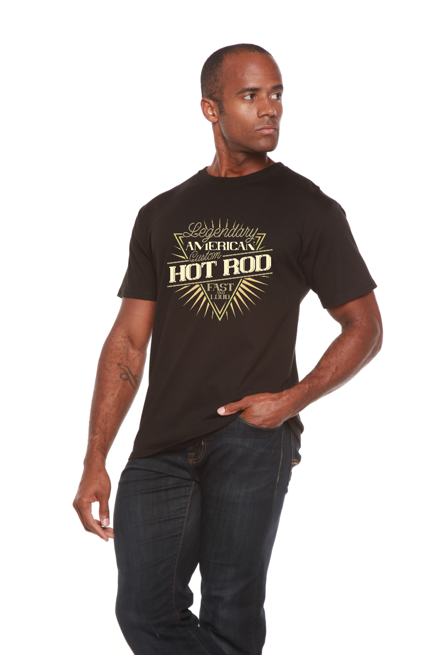 Legendary American Men's Bamboo Viscose/Organic Cotton Short Sleeve Graphic T-Shirt