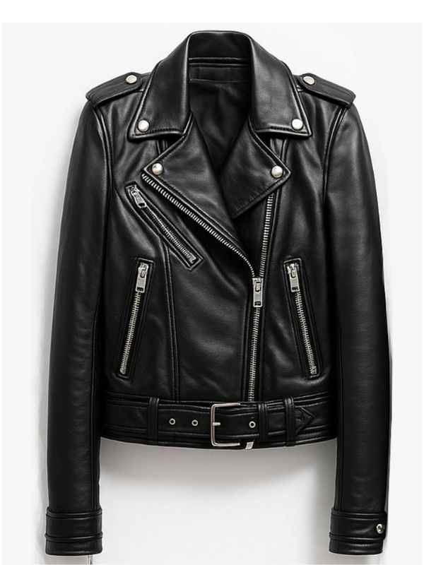 Men's Louis Black Leather Biker Jacket