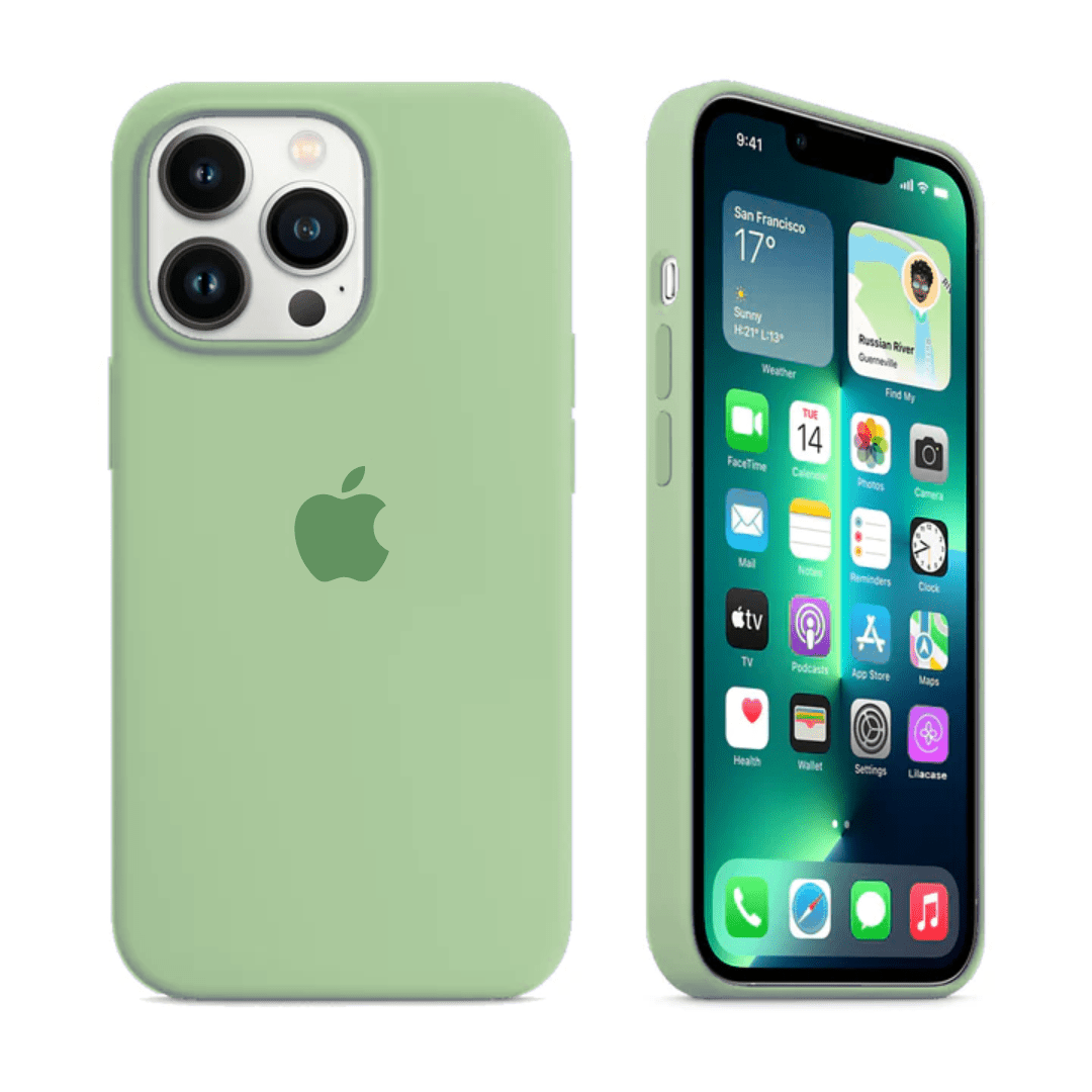 iPhone Silicone Case (Matcha Green)