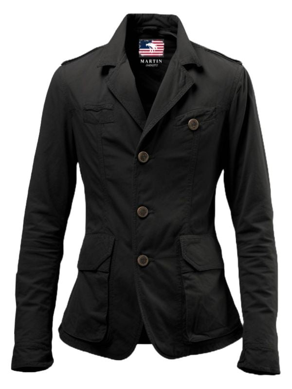 Men Black Cotton Jacket