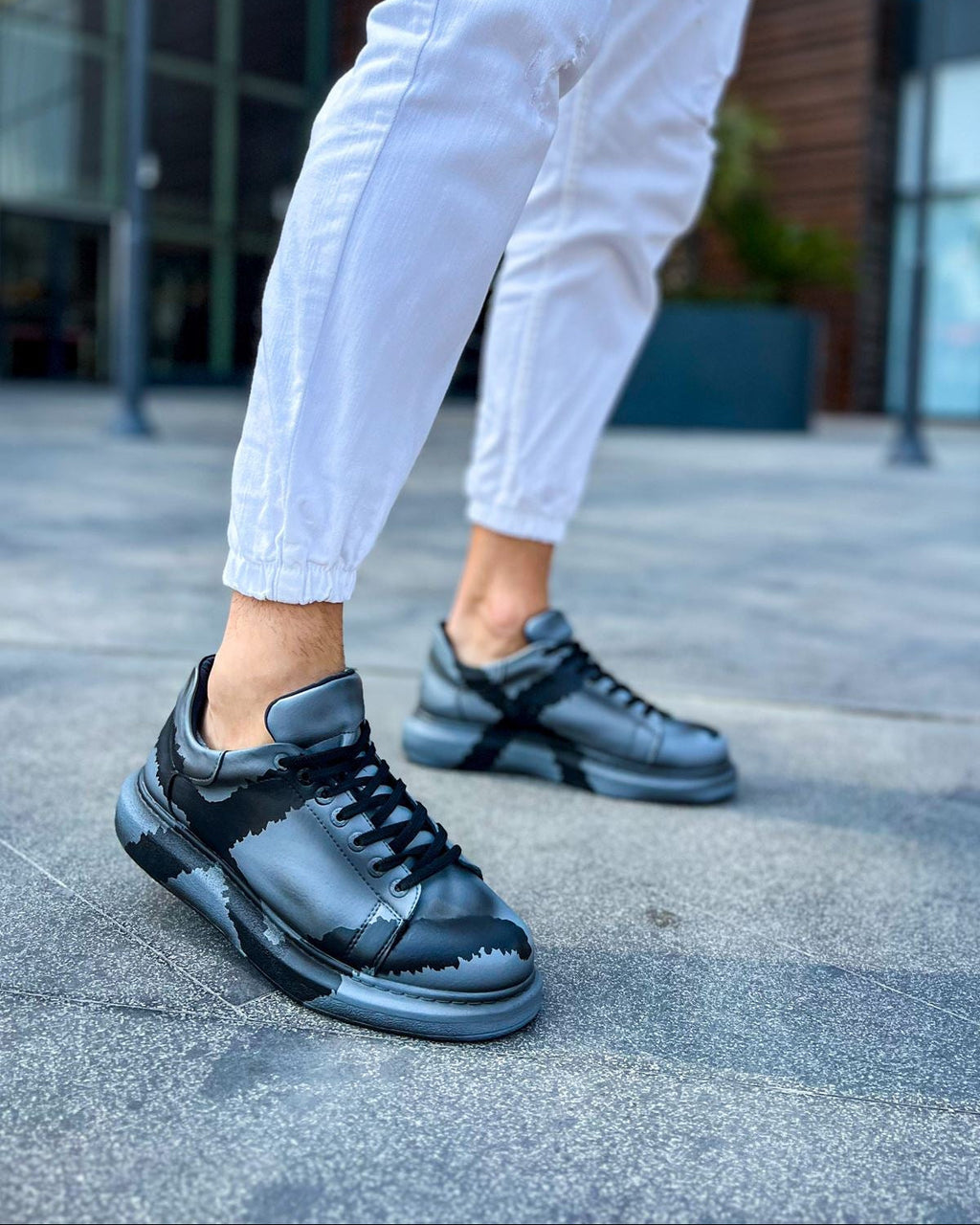 Men's Lisbon Grey & Black