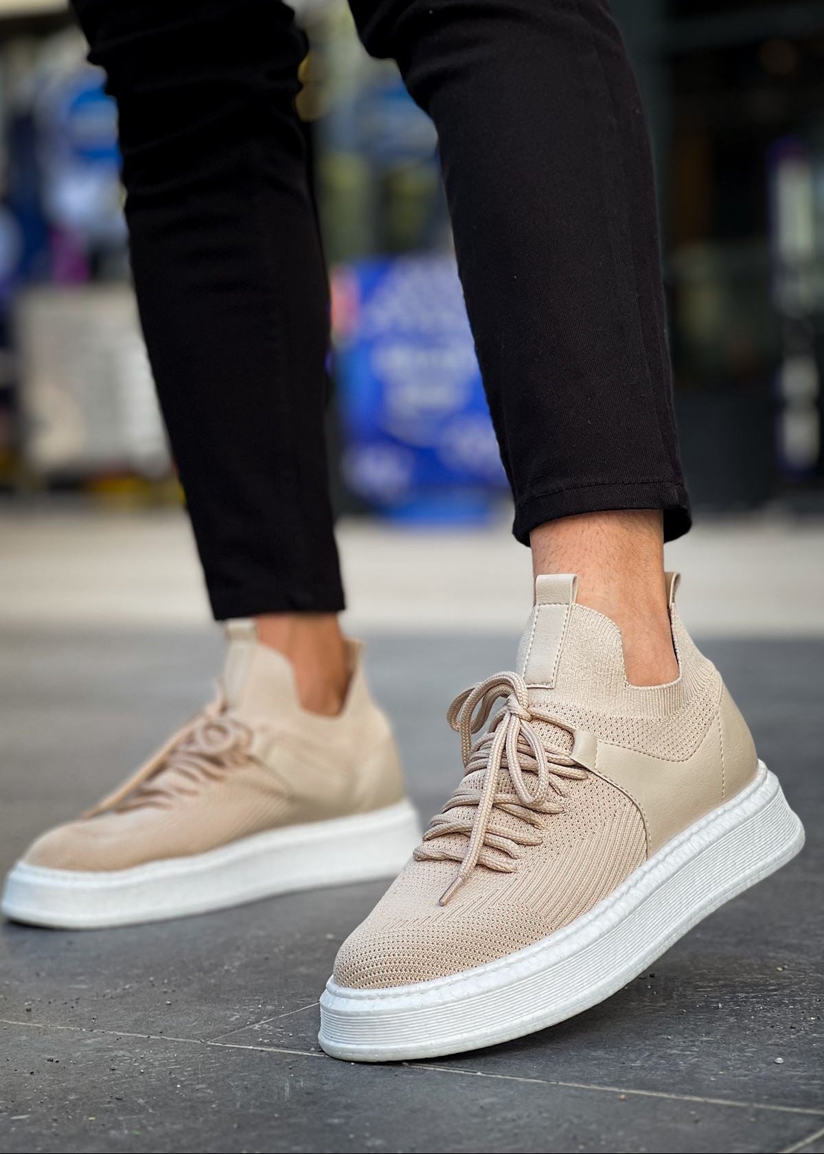 Men's Madrid Beige White