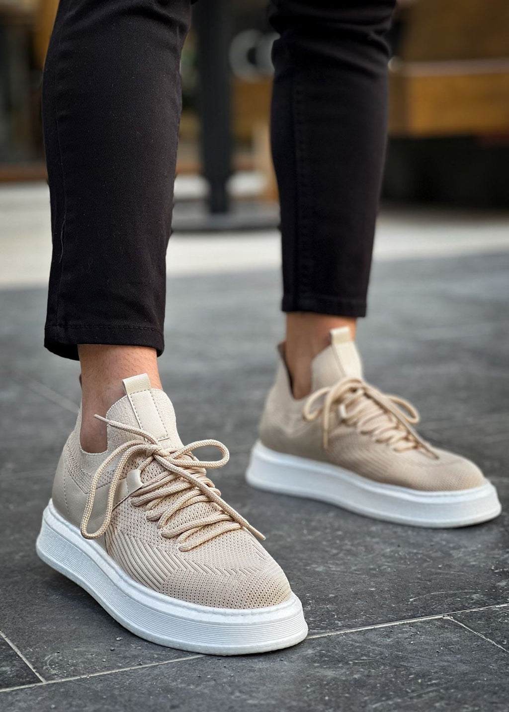 Men's Madrid Beige White
