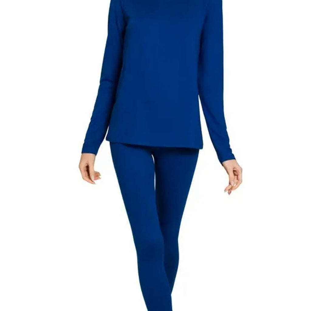 Microfiber Round Neck Top and Leggings Set
