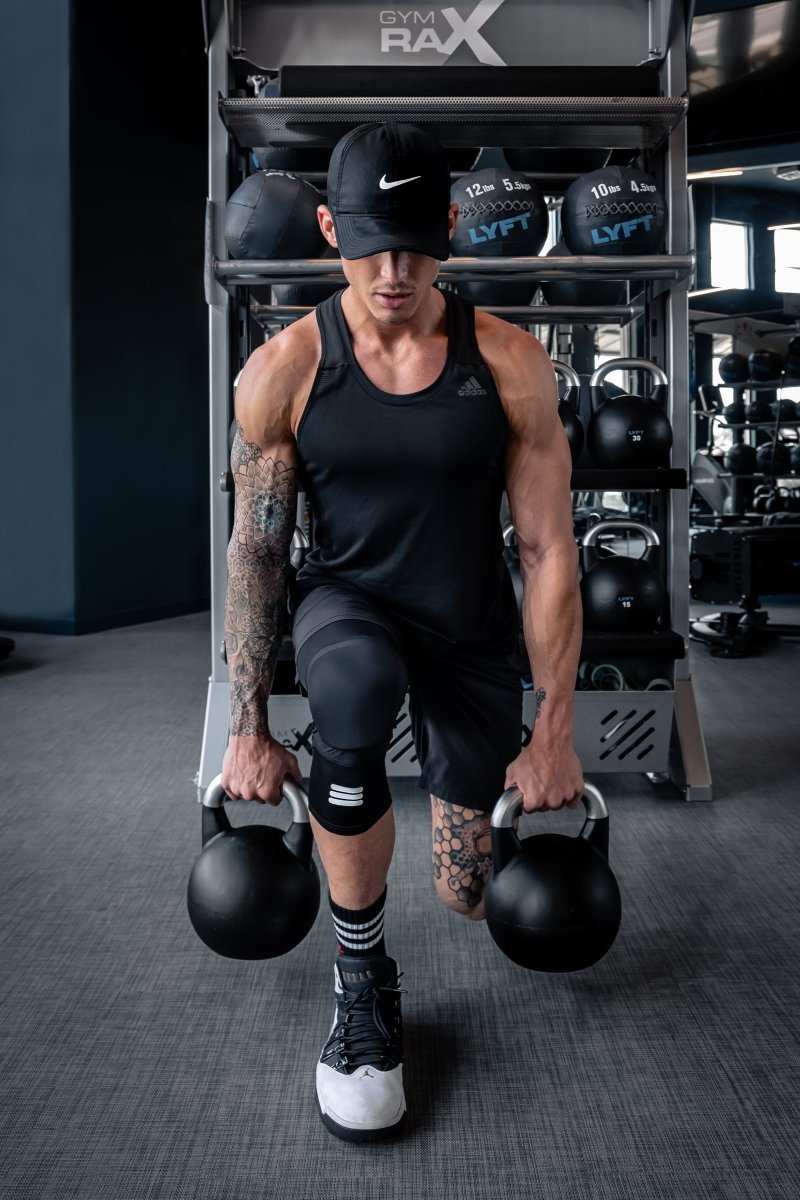 Mid-Length Padded Knee Sleeve - Black