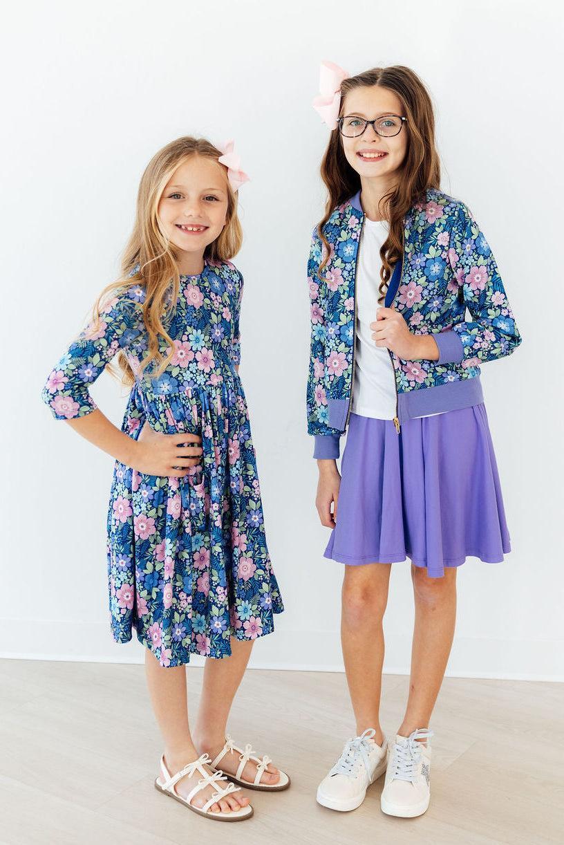 Whimsy 3/4 Sleeve Pocket Twirl Dress