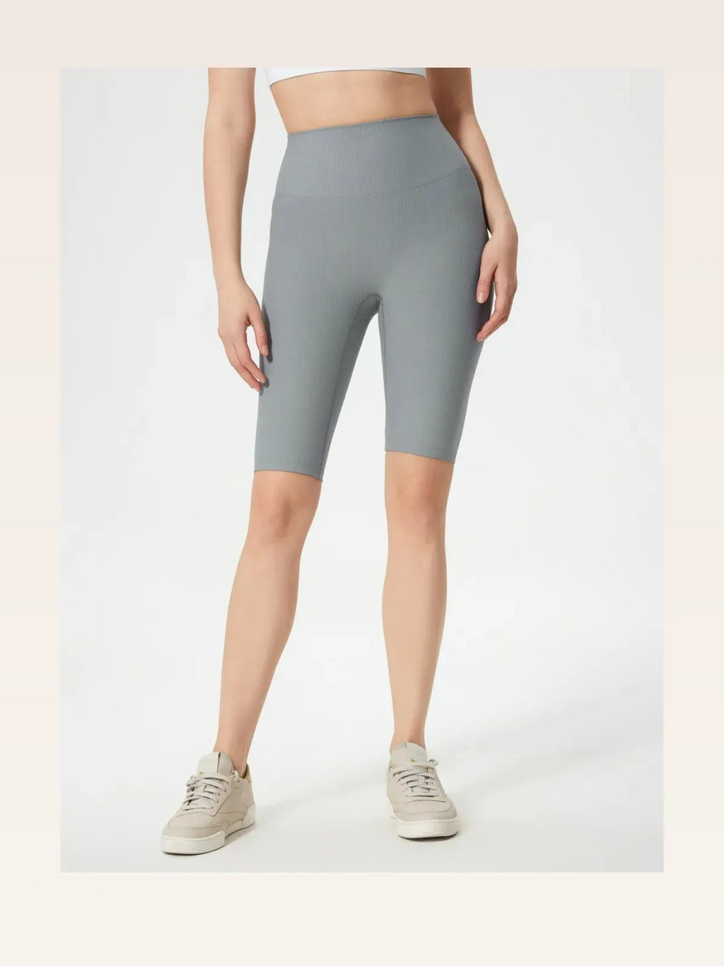 High Waist Stretch Active Shorts