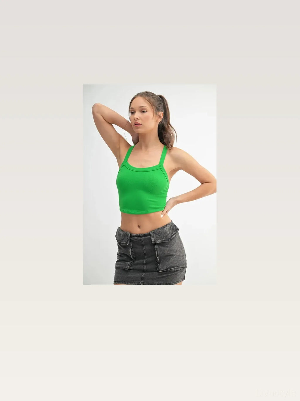 Seamless Solid Cami in Apple Green