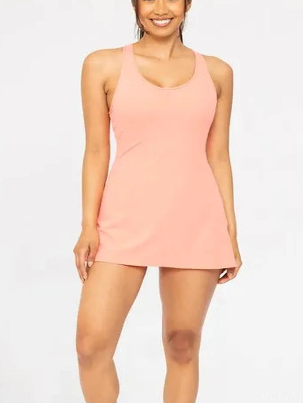 Twist Racerback Fit-and-Flare Dress